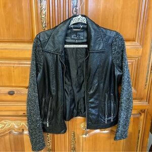 Faux Leather Moto Jacket
